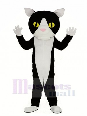 Schwarz und Weiß Katze Maskottchen Kostüm Tier