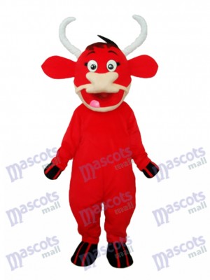 Red Cow Maskottchen Adult Kostüm Tier