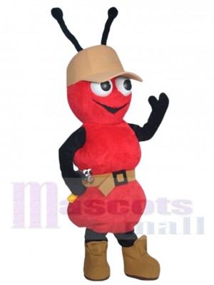 Rote Ass-Ameise Maskottchen-Kostüm Insekt