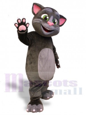 Nette graue Katze Maskottchen-Kostüm Für Erwachsene Maskottchenköpfe