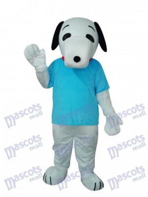 Blaues T-Shirt Snoopy Hund Maskottchen Erwachsenes Kostüm Tier