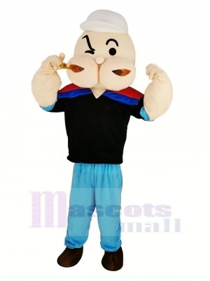 Cool Popeye Maskottchen Kostüm Erwachsene Menschen