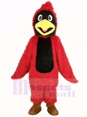 Lange Haar Roter Kardinal Maskottchen Kostüm Tier