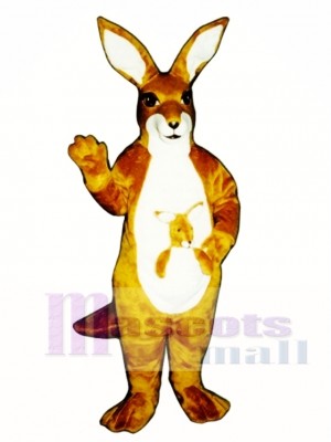 Känguru mit Joey Maskottchen Kostüm