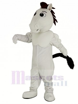 Weiß Mustang Pferd Maskottchen Kostüm