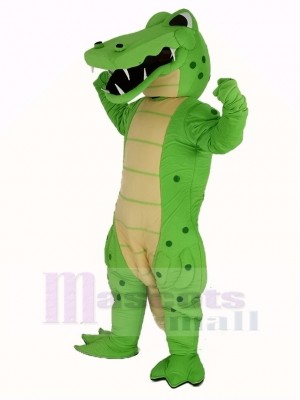 Leistung Grün Krokodil Maskottchen Kostüm Tier