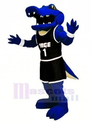 Sport Blau Alligator Maskottchen Kostüme Karikatur