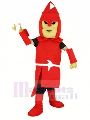 rot Titan spartanisch Maskottchen Kostüm Erwachsene
