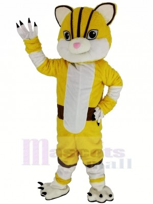 Gelb Tiger Maskottchen Kostüm