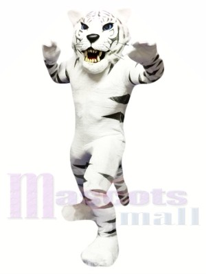 weißer Tiger Maskottchen Kostüm Kostenloser Versand