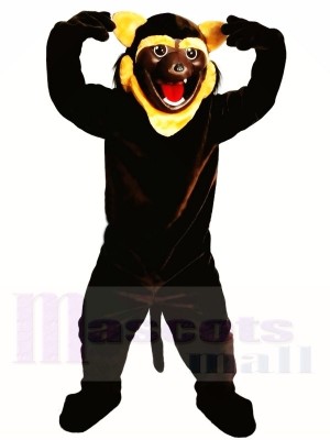 Schwarzer heftiger Wolf-Vielfrass Maskottchen Kostüme