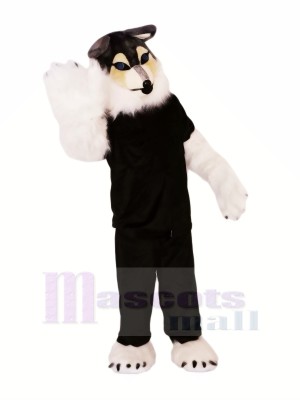 Cool Polizei Wolf Maskottchen Kostüme Karikatur Billig