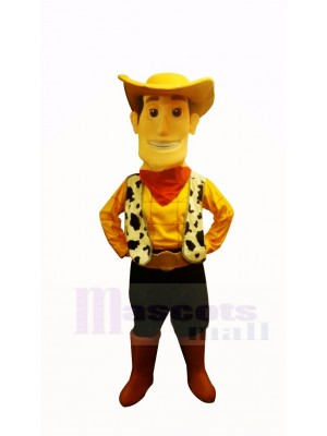 Süß Cowboy Woody Maskottchen Kostüm Karikatur Menschen