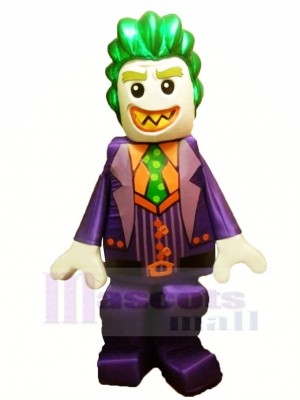 Lego Charakter Joker Maskottchen Kostüm Karikatur