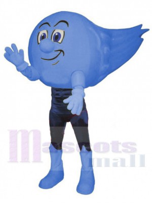 Columbia Blauer Komet Maskottchen Kostüm Karikatur