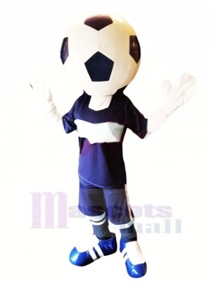 Komisch Fußball Kopf Maskottchen Kostüm Karikatur