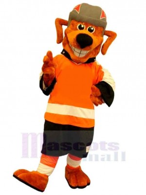 Kraftsport Oranger Hund Maskottchen Kostüm Tier