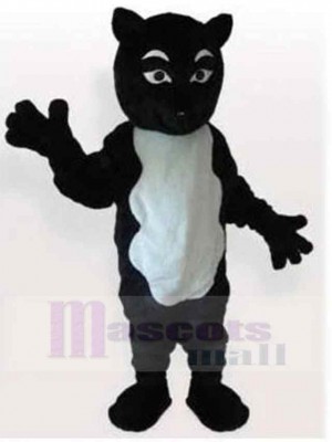 Lustige schwarz-weiße Katze Passen Maskottchen Kostüm Tier