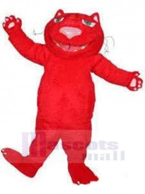 Rote Katze Plüsch Maskottchen Kostüm Tier Erwachsene