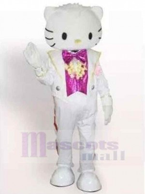Mode Smart weiße Katze Hallo Kitty Maskottchen Kostüm Tier