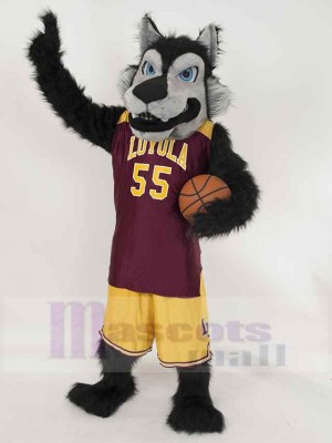 Cooler Basketballwolf Maskottchen Kostüm Tier