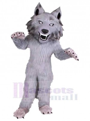 Hochwertiger lustiger grauer Wolf Maskottchen Kostüm Tier