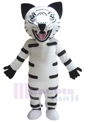 Wilder weißer Tiger Maskottchen Kostüm Tier Erwachsene