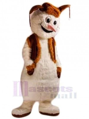 Leichter Schneemann Maskottchen-Kostüm mit brauner Weste