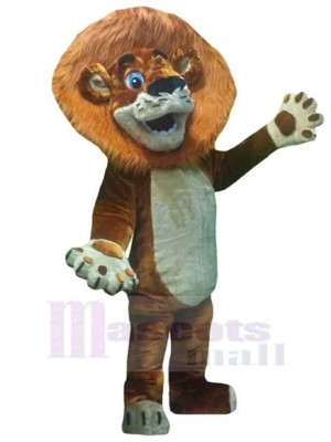 Powerbrauner Löwe Maskottchen-Kostüm Tier