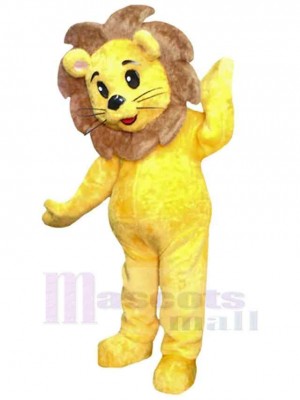 Gelber Baby-Löwe Maskottchen-Kostüm Tier