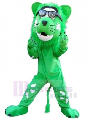 Cooler grüner Löwe Maskottchen-Kostüm Tier
