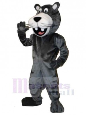 Glücklicher schwarzer Panther Maskottchen-Kostüm Tier