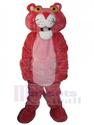 Schöner rosaroter Panther Maskottchen-Kostüm Tier