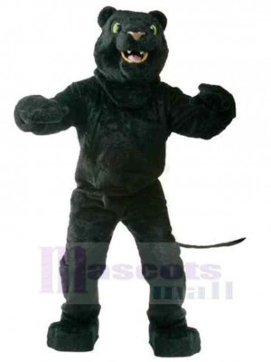 Fröhlicher schwarzer Panther Maskottchen-Kostüm Tier