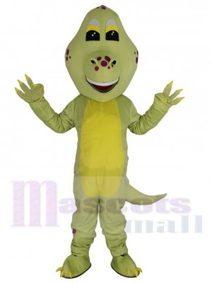 Netter grüner Dinosaurier Maskottchen-Kostüm Tier