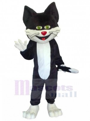 Schwarz und weiß Sylvester Katze Maskottchen Kostüm Tier