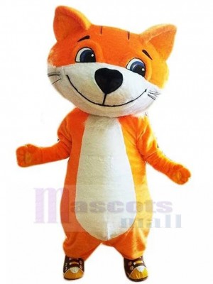 Gut gelaunt Süße orange Katze Maskottchen Kostüm Tier