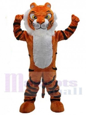 Robuster oranger Tiger Maskottchen Kostüm Tier