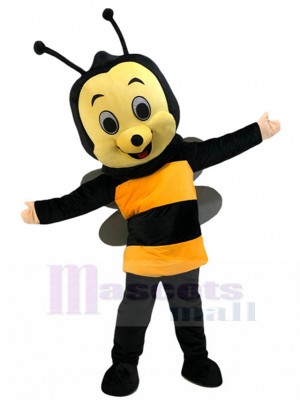 Süß Schwarze und gelbe Biene Maskottchen Kostüm Insekt