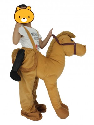 Kinder Huckepack tragen mich auf Pferd Maskottchen Kostüme
