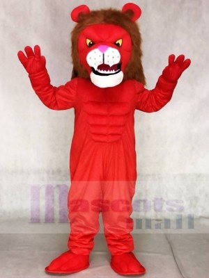 Rote Energie Katze Löwe Maskottchen Kostüme Tier