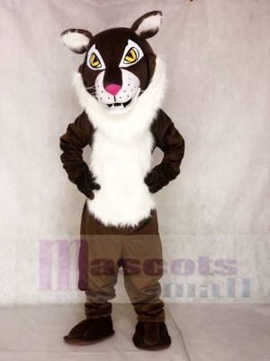 Braunes wildes Bobcat Maskottchen Kostüm Tier
