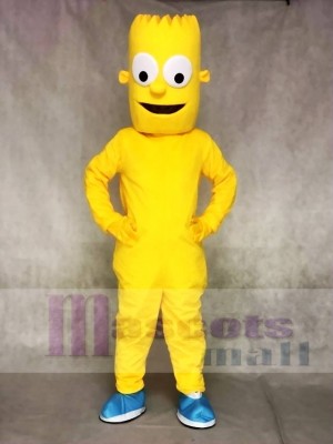 Bart Simpson Sohn Gelber Junge Maskottchen Kostüme Menschen