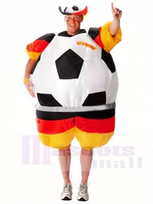 Weltmeisterschaft Deutschland Fußball Fußballer Aufblasbare Halloween Weihnachts kostüme für Erwachsene