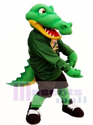 Grün Athlet Crocodile Maskottchen Kostüm Alligator Maskottchen Kostüme Erwachsene 
