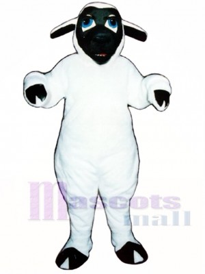 Schwarzes Gesichts-Schaf Maskottchen Kostüm Tier