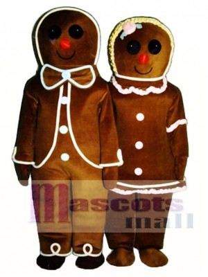 Lebkuchen Mädchen (rechts) Maskottchen Kostüm Weihnachten Xmas