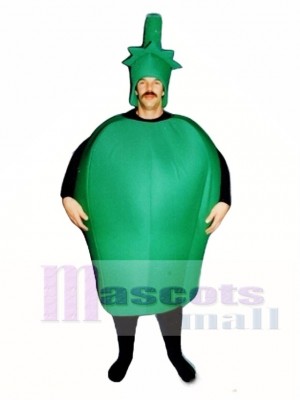 Grünes Pfeffer Maskottchen Kostüm Gemüse
