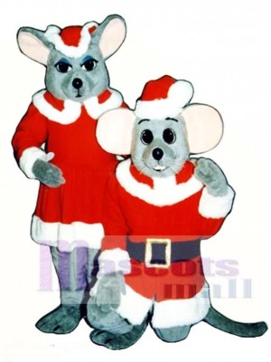 Frohe Maus (stehend) Weihnachts Maskottchen Kostüm Tier