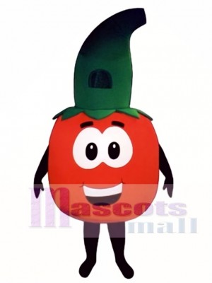 Tomate mit Stamm Maskottchen Kostüm Gemüse